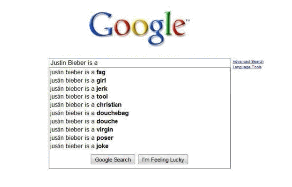 bieber google