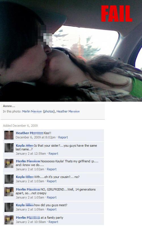 facebook family kiss fail