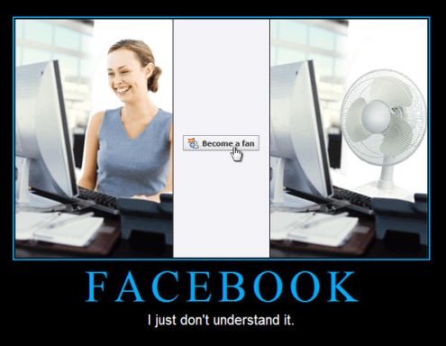 becoming a fan on Facebook