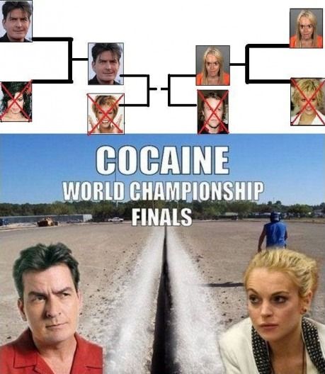 Sheen versus Lohan