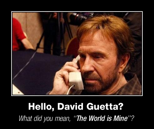 chuck norris calls david guetta