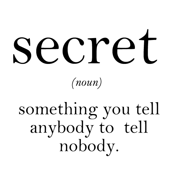 what secret means