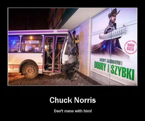 chuck norris don't mess with him