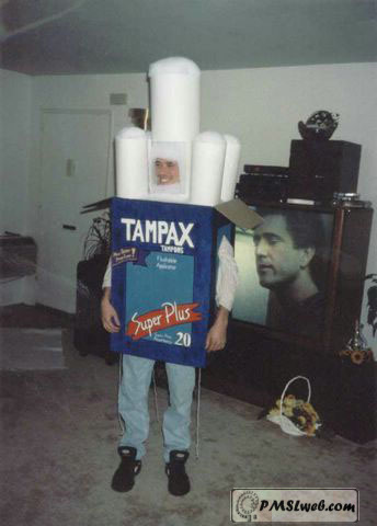 Tampax box man