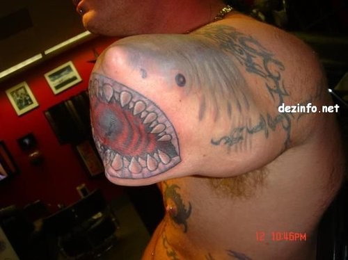stump shark tattoo