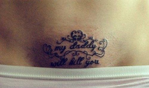 daddy will kill you tattoo