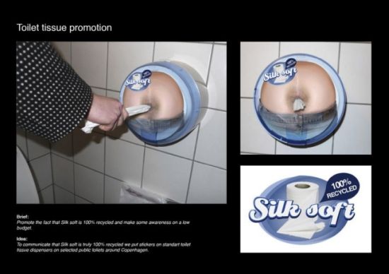 toilet paper advertising
