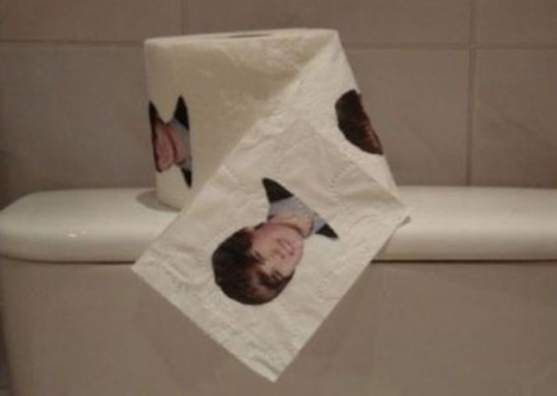 justin bieber toilet paper