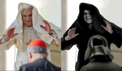 compare the pope to the emperor