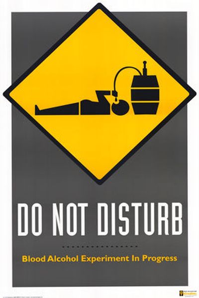 do not disturb - alcohol sign