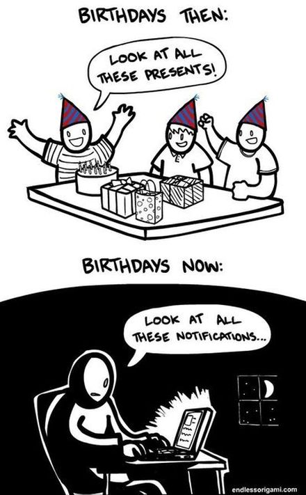 birthday on facebook funny cartoon