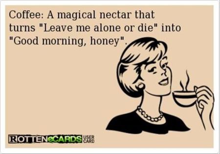 coffee a magical nectar funny ecard