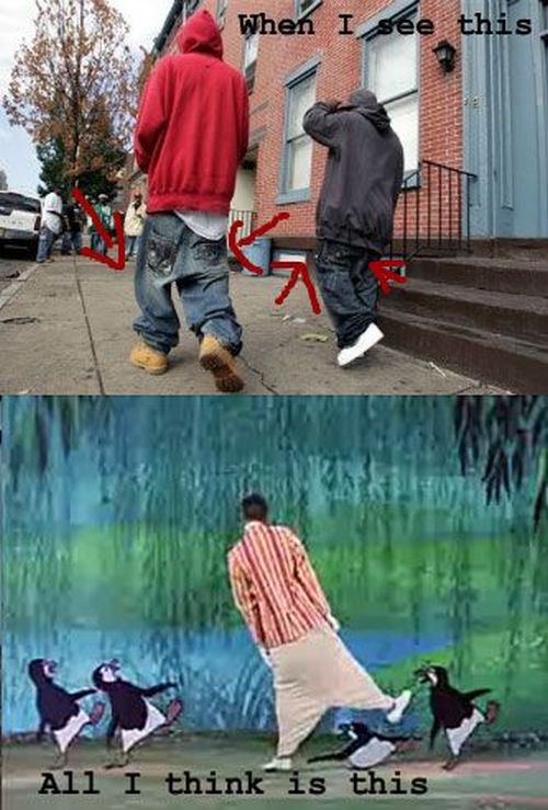 sagging pants funny picture