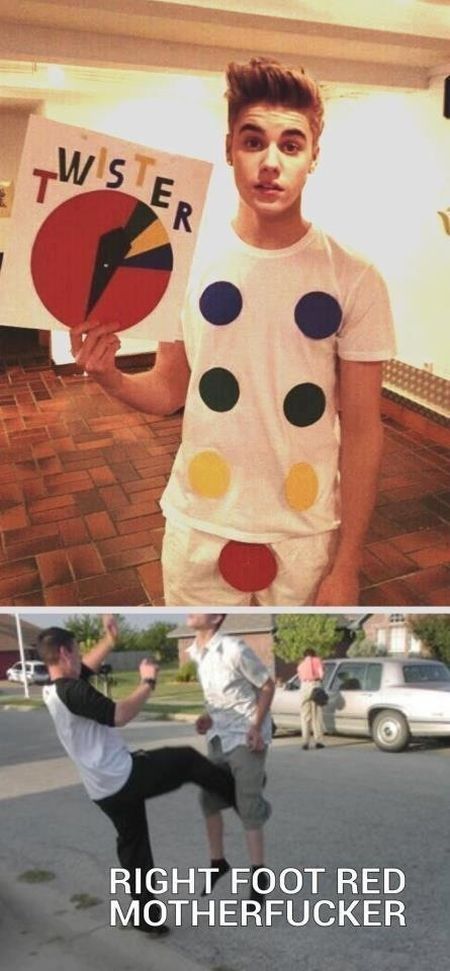 twister with justin bieber funny