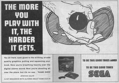 sega the more you play with it the harder it gets