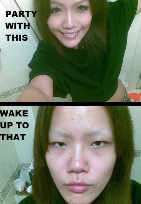 party with this wake up to that make-up funny