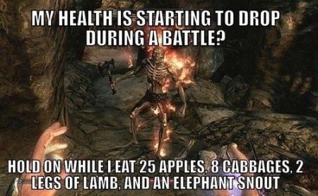 my health is starting to drop during a battle gamer humor