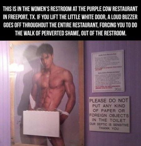 womans restroom funny prank