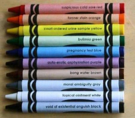 new crayola colors funny
