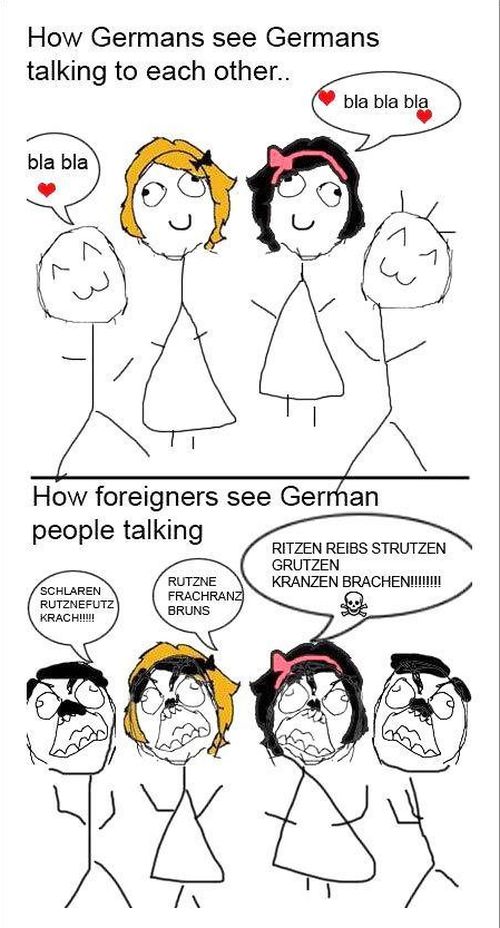 how germans see germans talking to each other