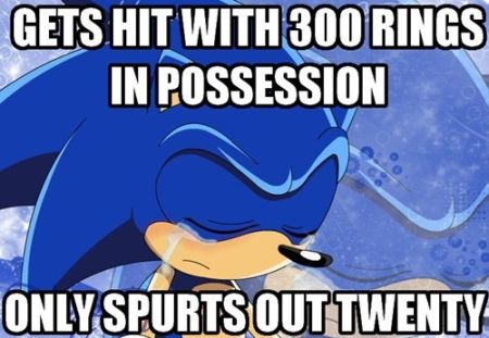 Sonic ring fail meme