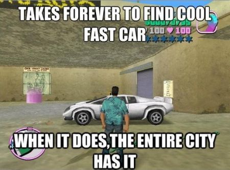 GTA fast cool car meme