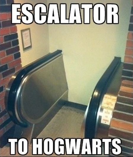 escalator to Hogwarts