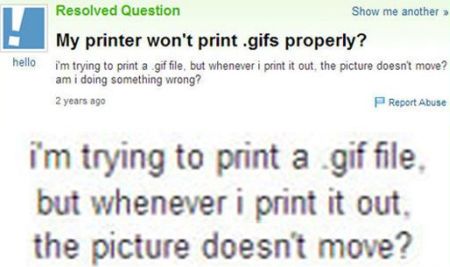 my printer won’t print animated gifs properly funny