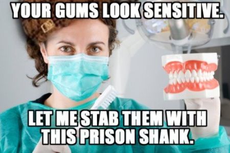 your gums look sensitive funny