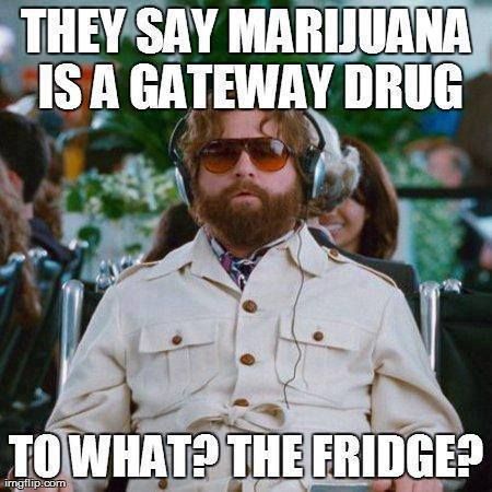 they say marijuana is a gateway drug meme