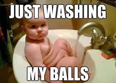 just washing my balls