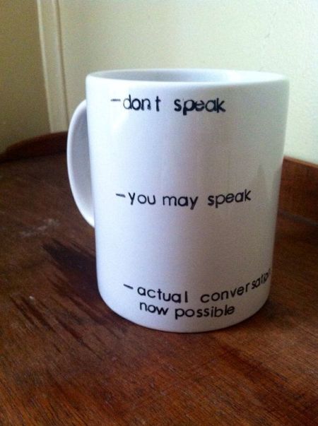 don’t speak coffee cup
