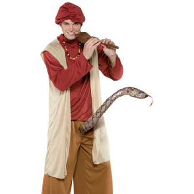 Funny Halloween costume snake charmer