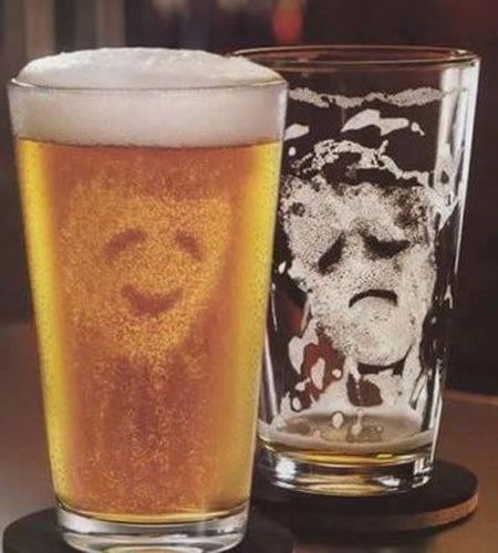 beer glass emotions funny