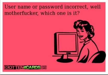 name or password incorrect ecard
