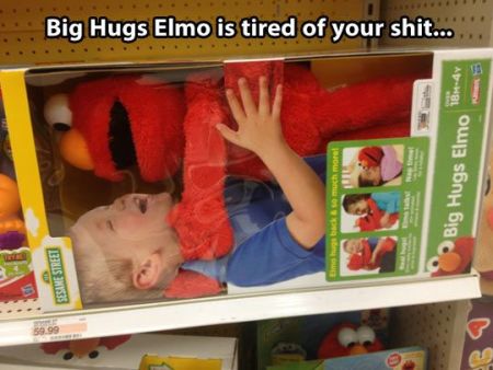 big hugs elmo is tired funny