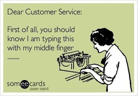 dear customer service ecard