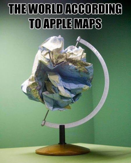 the world according to apple maps