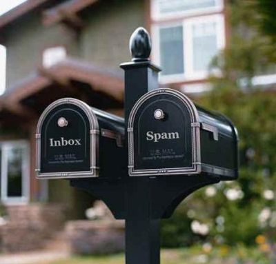 inbox and spam mailbox