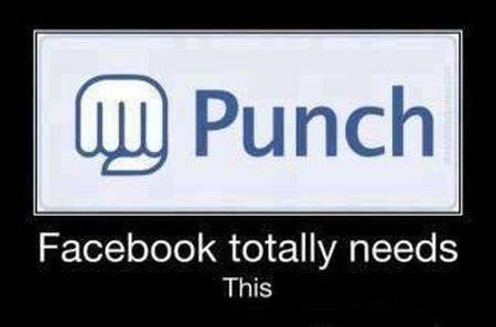 facebook punch button