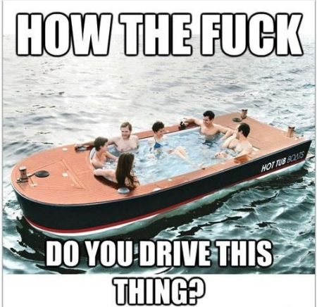 hot tub boats funny