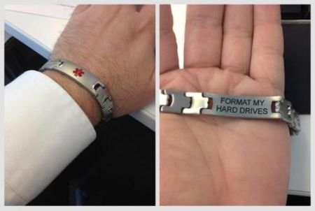 format my hard drives bracelet