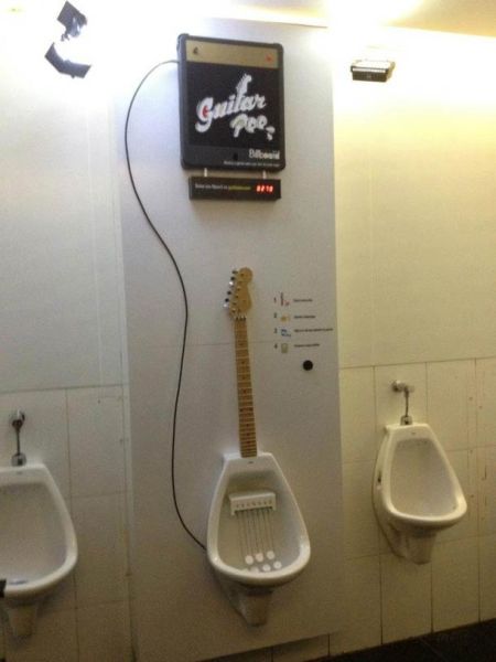 guitar pop toilet