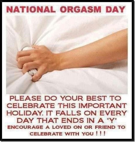 National orgasm day