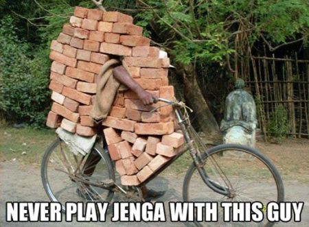 never play jenga with this guy