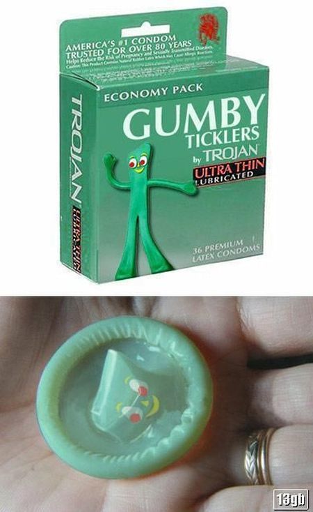 gumby condoms funny