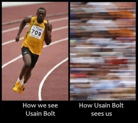 how we see usain bolt funny