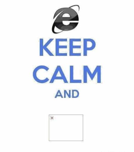 internet explorer keep calm