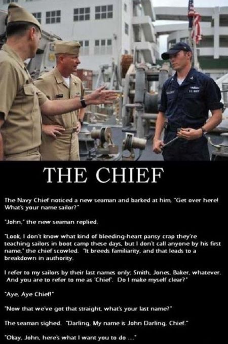 the navy chief funny story