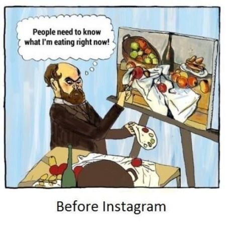 food pictures before instagram funny